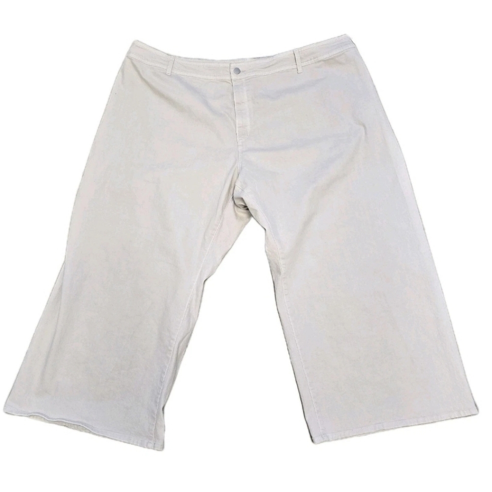 Universal Threads Womens Plus Khaki Tan Wide Leg Pants Ankle Size 30 Stretch NWT